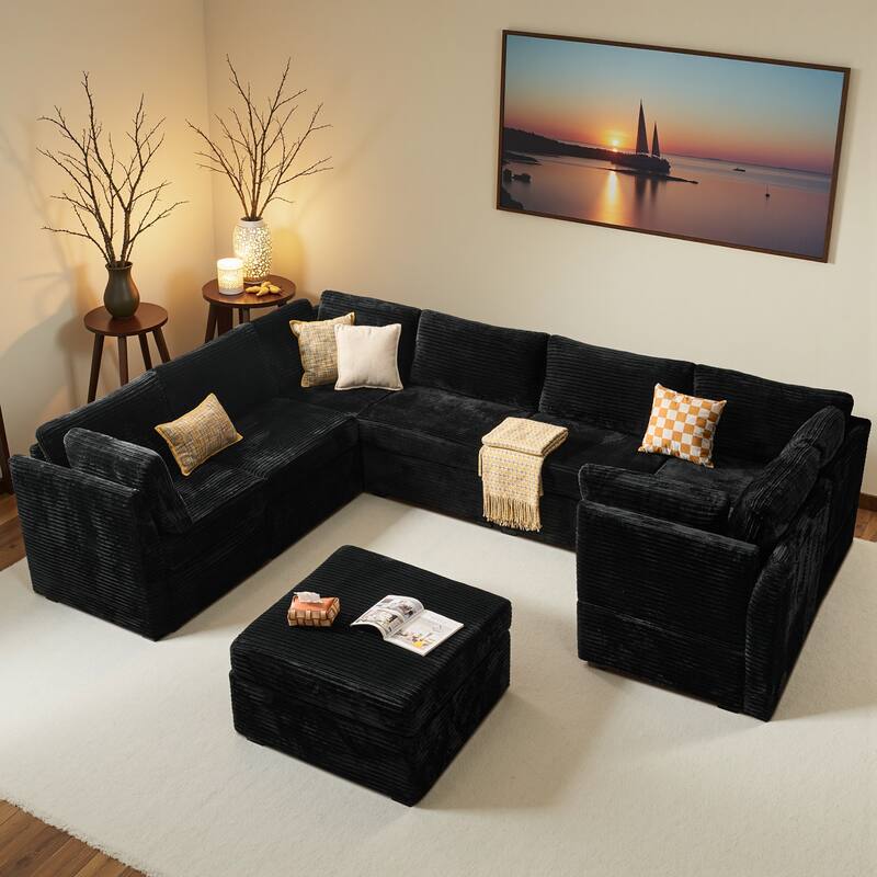 OVIOS Elegant L-Shaped Sofa