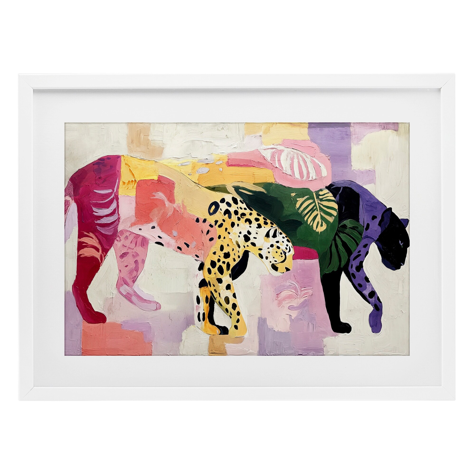 Stupell Candy Cats Tropical Wildlife Under Glass Framed Design By Annabelle Hall