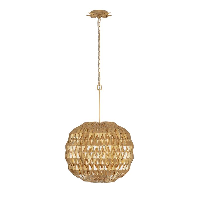 Varaluz Forever 6-light French Gold Orb Pendant