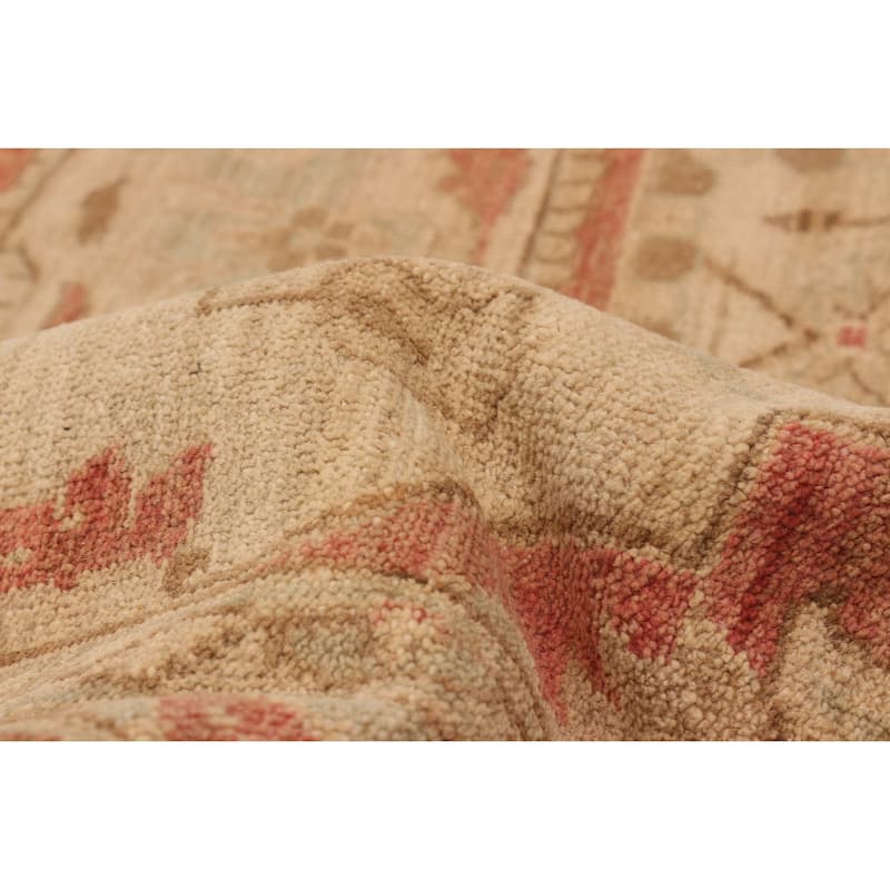 ECARPETGALLERY Hand-knotted Chobi Finest Ivory Wool Rug - 9'0 x 12'2