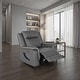 preview thumbnail 1 of 34, Furniture of America Arthon Fabric Power Recliner with LED Light and USB Port Dark Grey