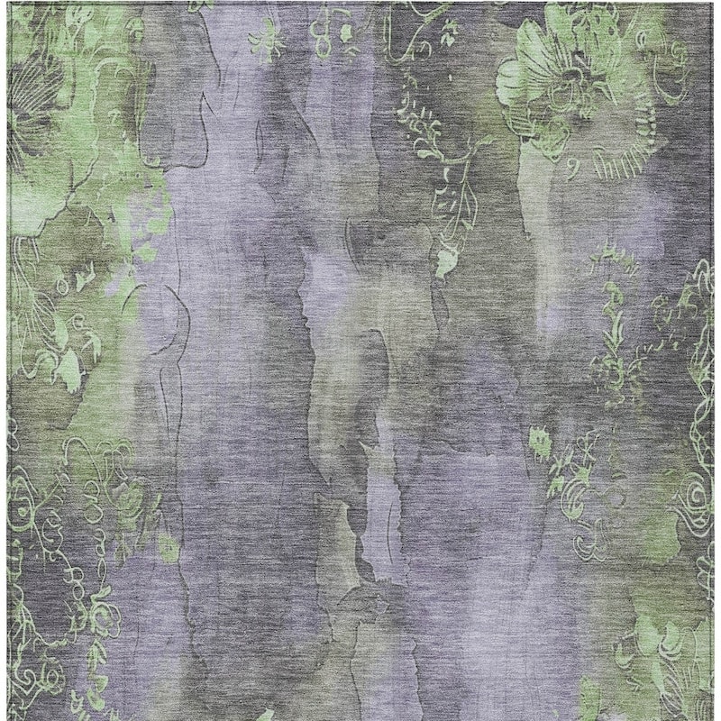 HomeRoots Floral Transitional Rectangle Outdoor Rug