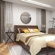 preview thumbnail 5 of 14, Arcilla Elemental - Black Metal Side End Accent Table with Brown Wood Top