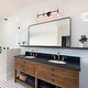 preview thumbnail 7 of 20, Modern Black Gold Bathroom Vanity Light Dimmable Wall Sconces with Cylinder Glass