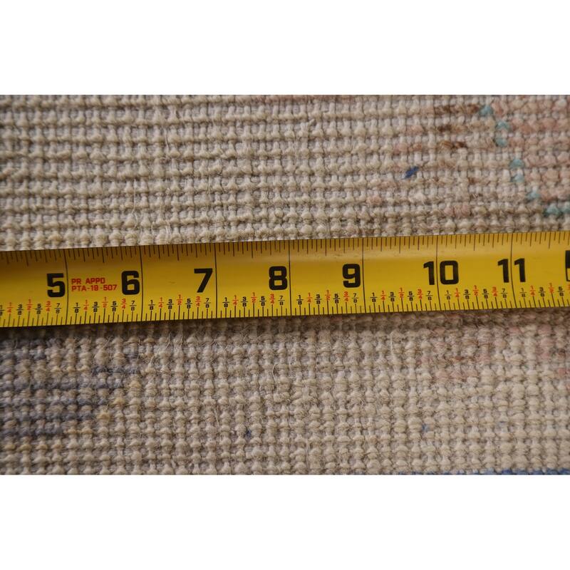 Hand Knotted Oriental 100% Wool Carpet Transitional Floral Greys & Charcoal Oushak Area Rug - 10' 2'' X 7' 10''