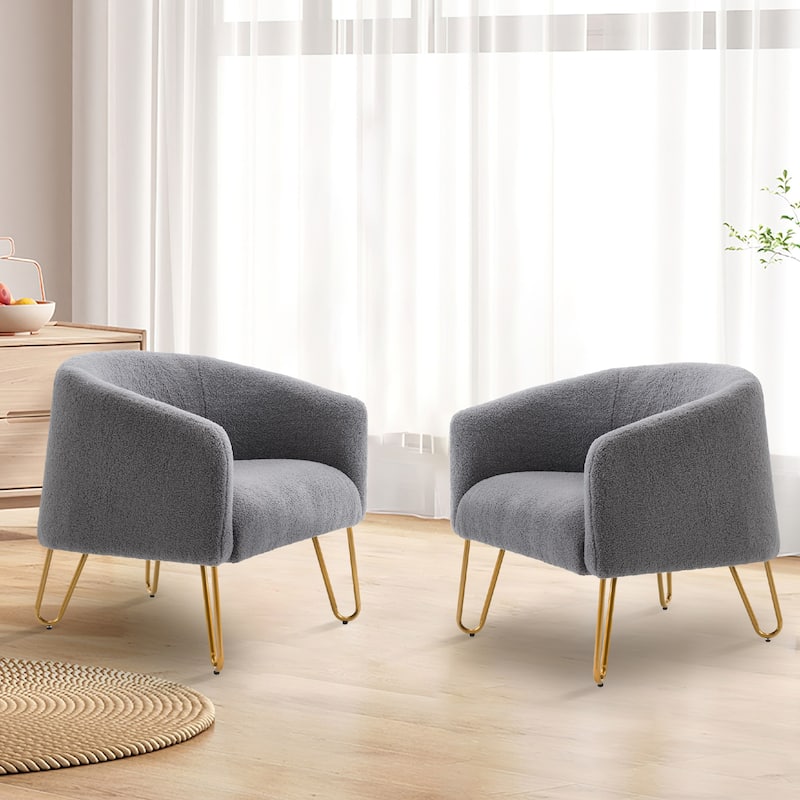 Modern Lite Luxury Gold Legged Accent Chair Versatile Pick for Living Room Bedroom​
