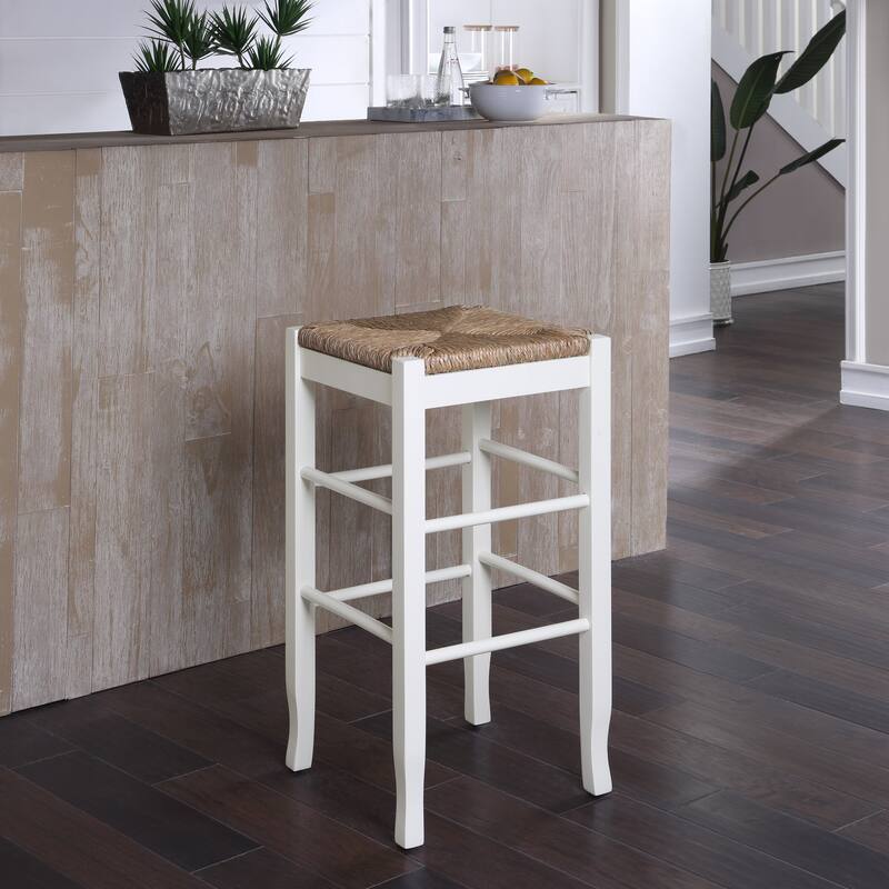Slaot Woven 29-inch Square Bar Stool