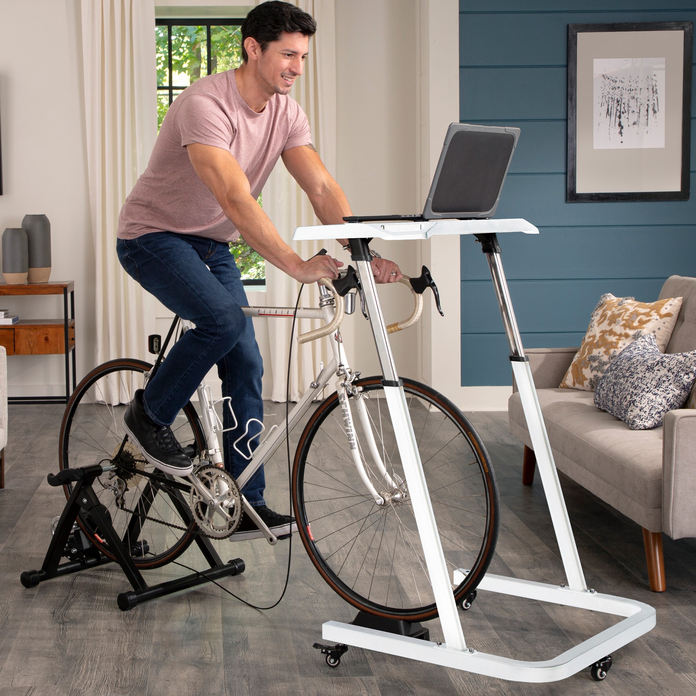Laptop exercise bike discount
