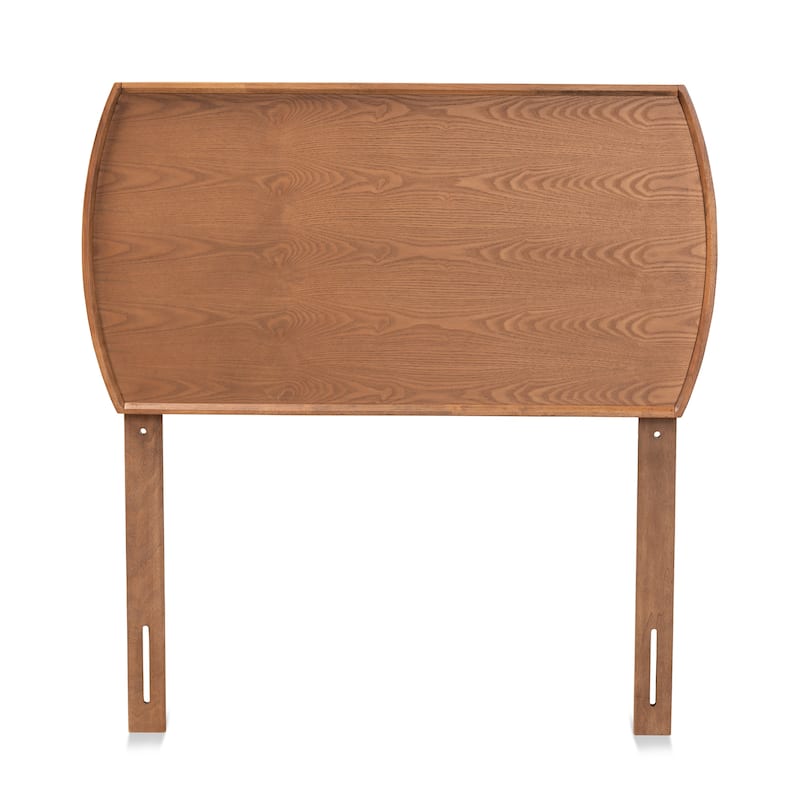 Laurien Mid-Century Ash Walnut Finished Wood Headboard