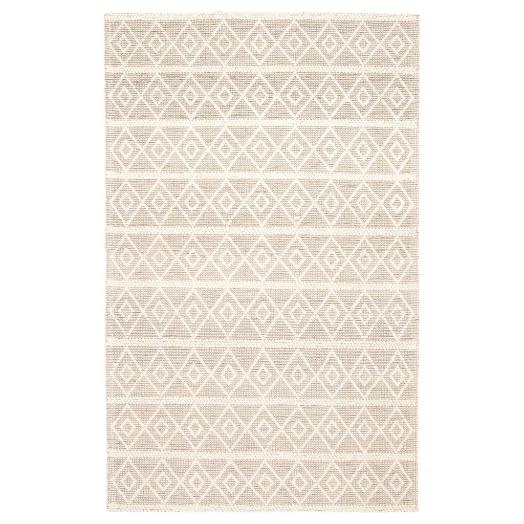 ECARPETGALLERY Braid weave Sienna Cream Wool Rug - 4'1 x 7'10