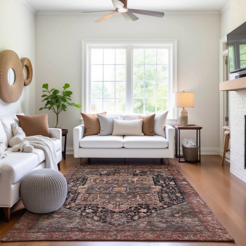 Premium Washable Super Soft Vintage Traditional Mayfield Rug