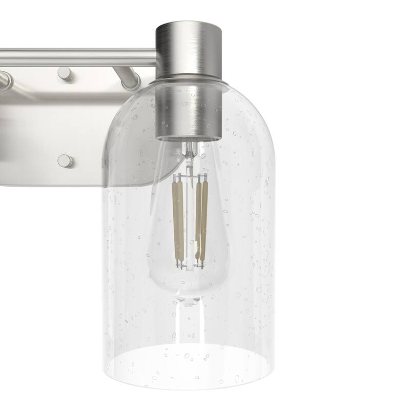 Hunter Lochemeade 2-Light Vanity Wall Light, Damp-Rated - Bathroom, Laundry - Modern Farmhouse, Contemporary, Industrial