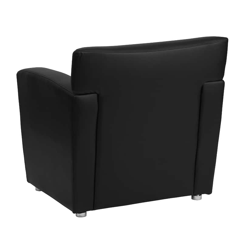 LeatherSoft Chair with Extended Panel Arms - 31.25"W x 30"D x 31.25"H