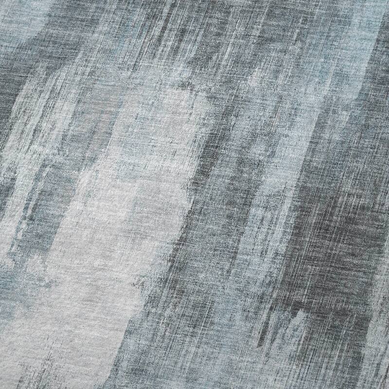 Premium Machine Washable Modern Brushstroke Sherpa Throw Blanket