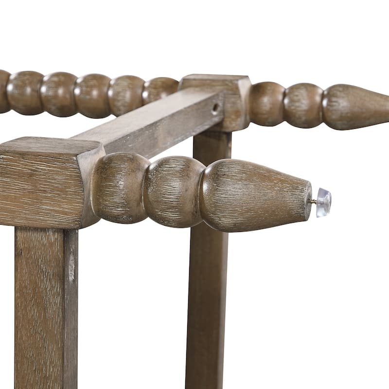 Chenille 26"H Spindle Legs Counter Stool