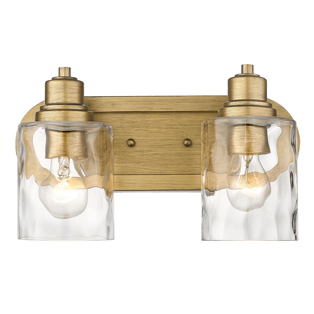 Lumley 2-light Bath/ Vanity Fixture w/ Optic Glass