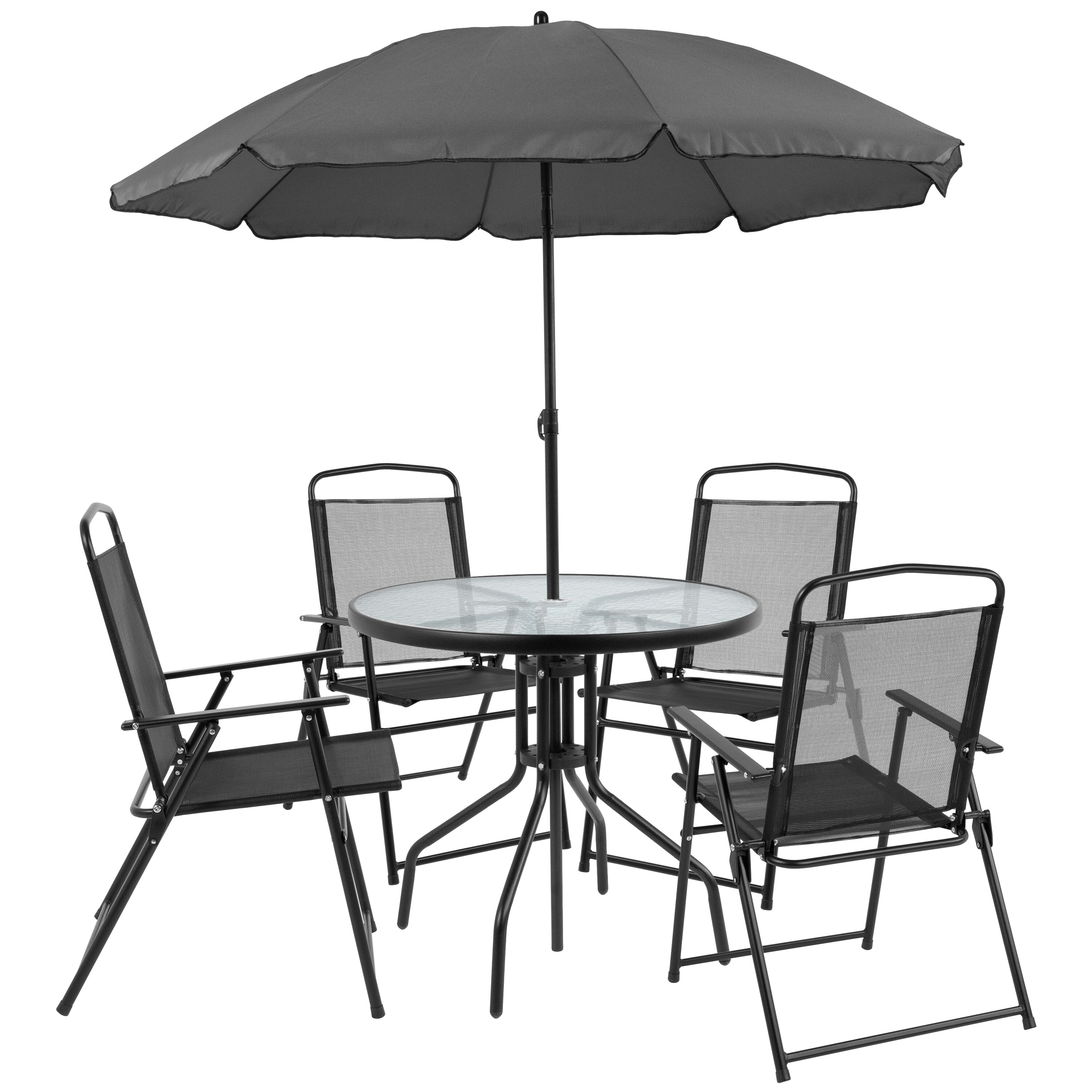 foldable chairs with umbrella
