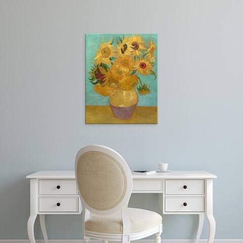 Easy Art Prints Vincent Van Gogh's 'Sunflowers, 1889' Premium Canvas Art