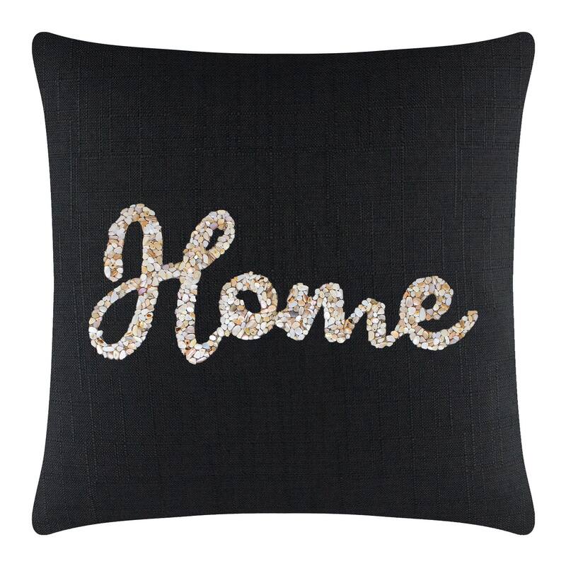 Sparkles Home Shell Home Pillow - 16x16 - Ebony
