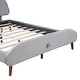 preview thumbnail 41 of 51, Twin Size Upholstered Platform Bed Animal Theme Design Bed Frame with Sheep-Shaped Headboard and Footboard, No Box Spring Needed