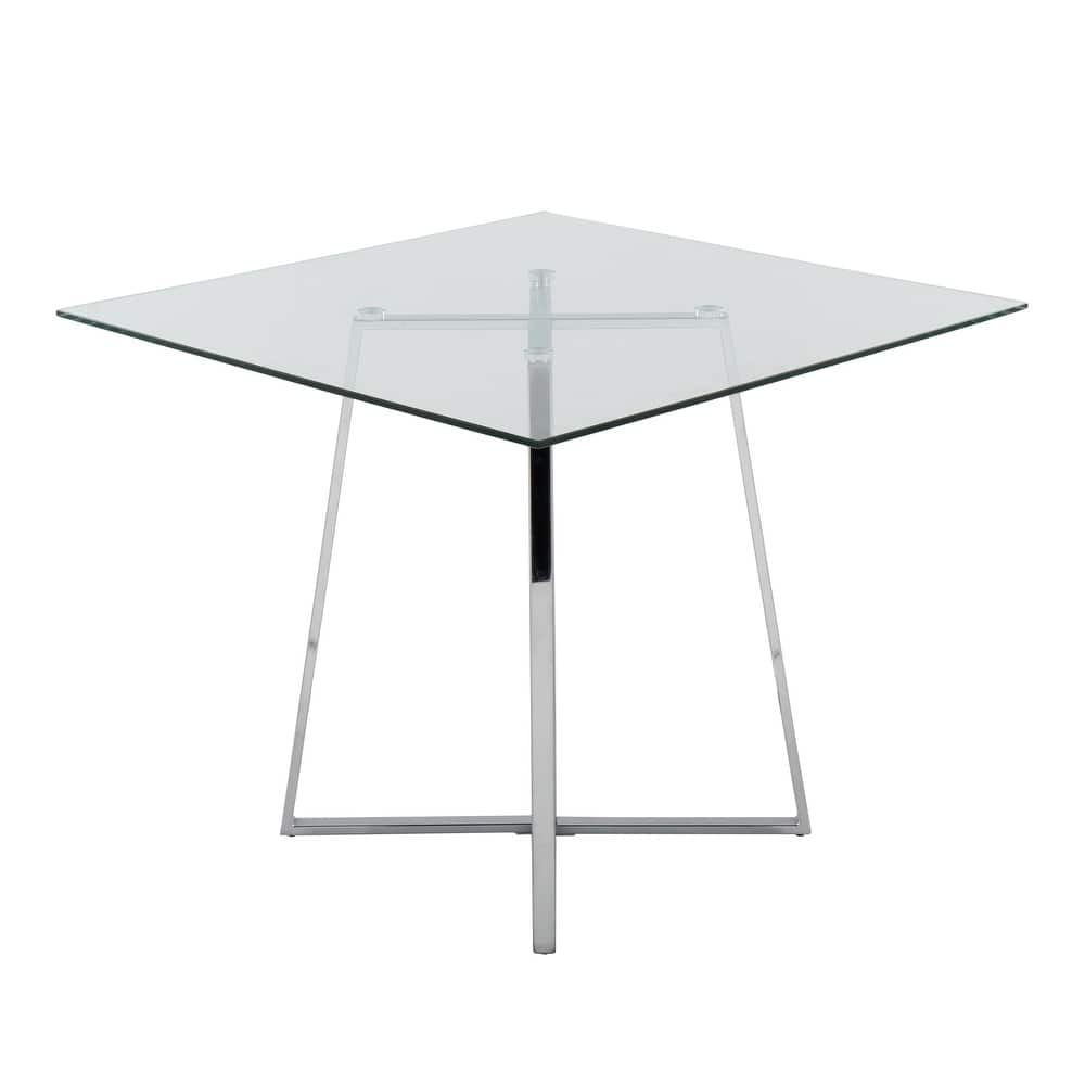 Silver Orchid Pugo Square Dining Table