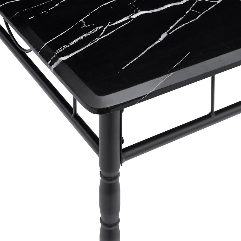 Javlergo 3/5 Piece Dining Table Set for 2/4, Dinette with Chairs for Kitchen, Breakfast Nook
