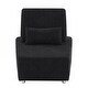 preview thumbnail 2 of 3, Uphlostery Armless Accent Chair Lounge Chair Black for Living Bedroom