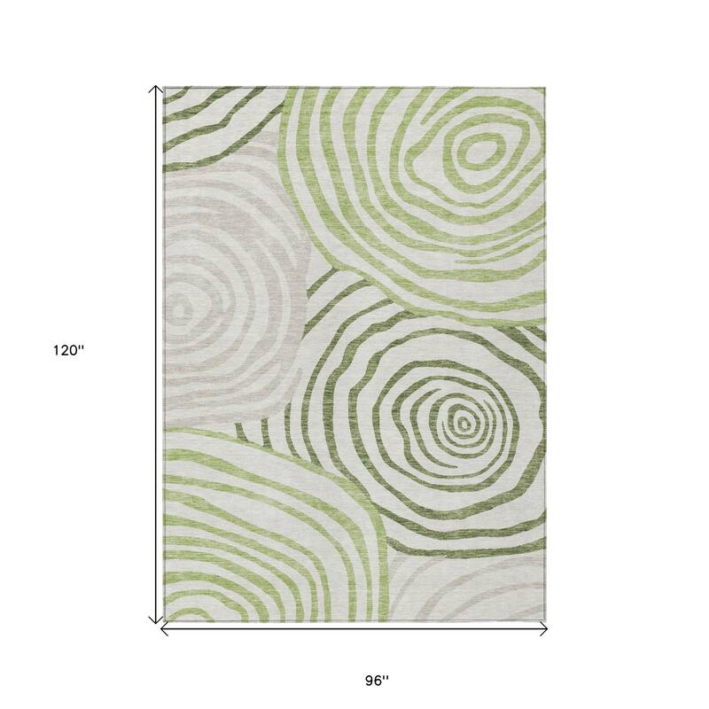 HomeRoots Abstract Transitional Rectangle Outdoor Rug