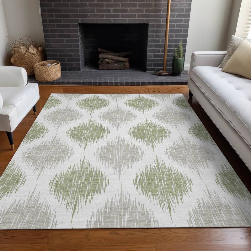 Premium Washable Super Soft Mayfield Rug - Aloe - 10' x 14'