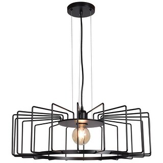 Access Lighting Wired - Horizontal Cage Pendant - Black Finish