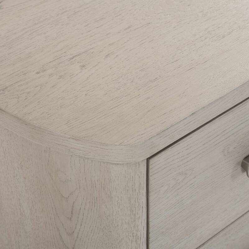 Furniture of America Weegin Modern 5-Piece White Oak Wood Panel Bedroom Set