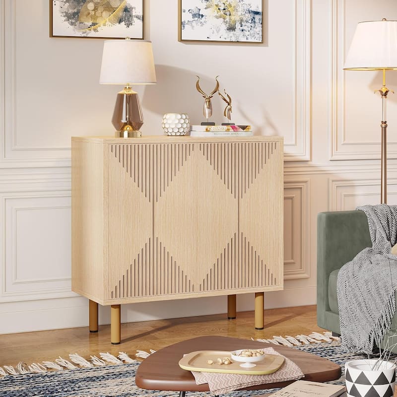58 Inches Sideboard Buffet Cabinet with Doors Freestanding Storage Cabinet