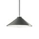 preview thumbnail 23 of 64, Justice Design Group Flare 1-Light Pendant Black Cord/Pewter Green/Polished Chrome