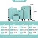 preview thumbnail 2 of 19, 4-piece ABS lightweight suitcase, 14 inch makeup box, aircraft wheels (14/20/24/28)