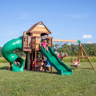 Backyard Discovery Cedar Cove Wooden Swing Set