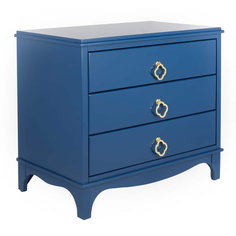 SAFAVIEH Karyn Nightstand - Black / Brass