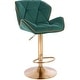 preview thumbnail 25 of 41, Modern Home Luxe Spyder Contemporary Adjustable Suede Barstool - Modern Comfortable Adjusting Height Counter/Bar Stool