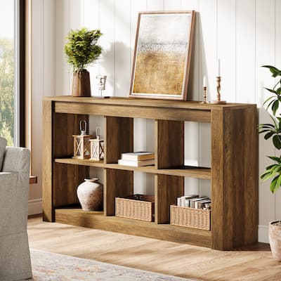 55.12 Inch Farmhouse Console Table for Entryway