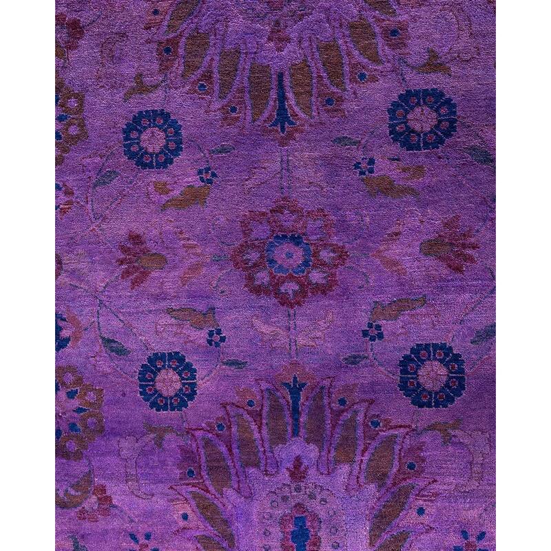 Fine Vibrance One-of-a-Kind Hand-Knotted Area Rug - Pink, 8' 2" x 10' 0" - 8' 2" x 10' 0"
