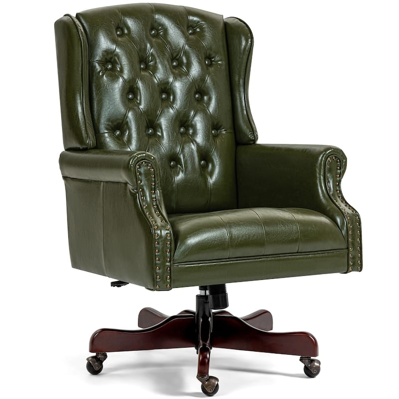 AVAWING Classic Executive Office Chair High Back Wingback Boss Chair - N/A