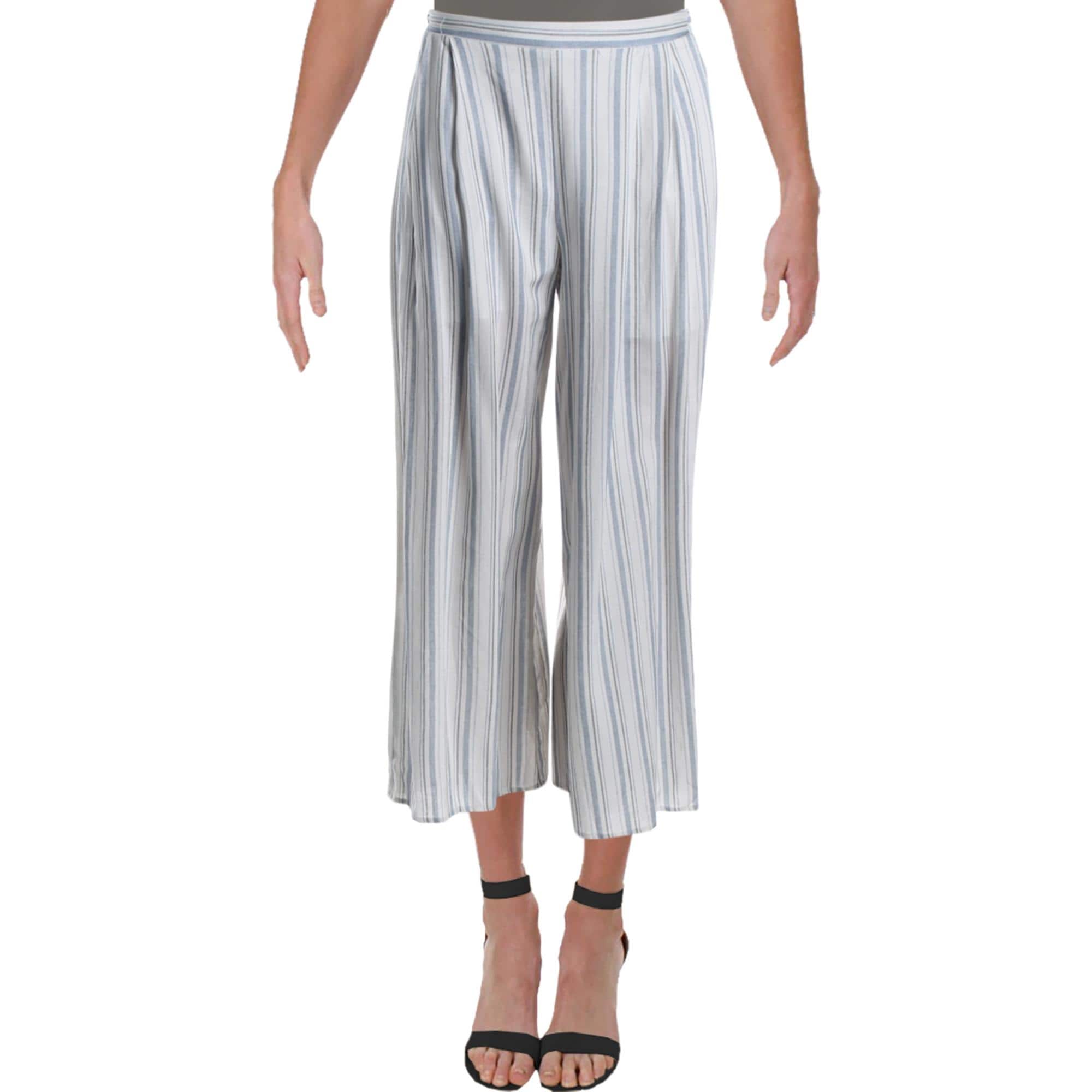 Aqua Womens Animal Print Wide Leg Pull On Casual Pants BHFO 3700