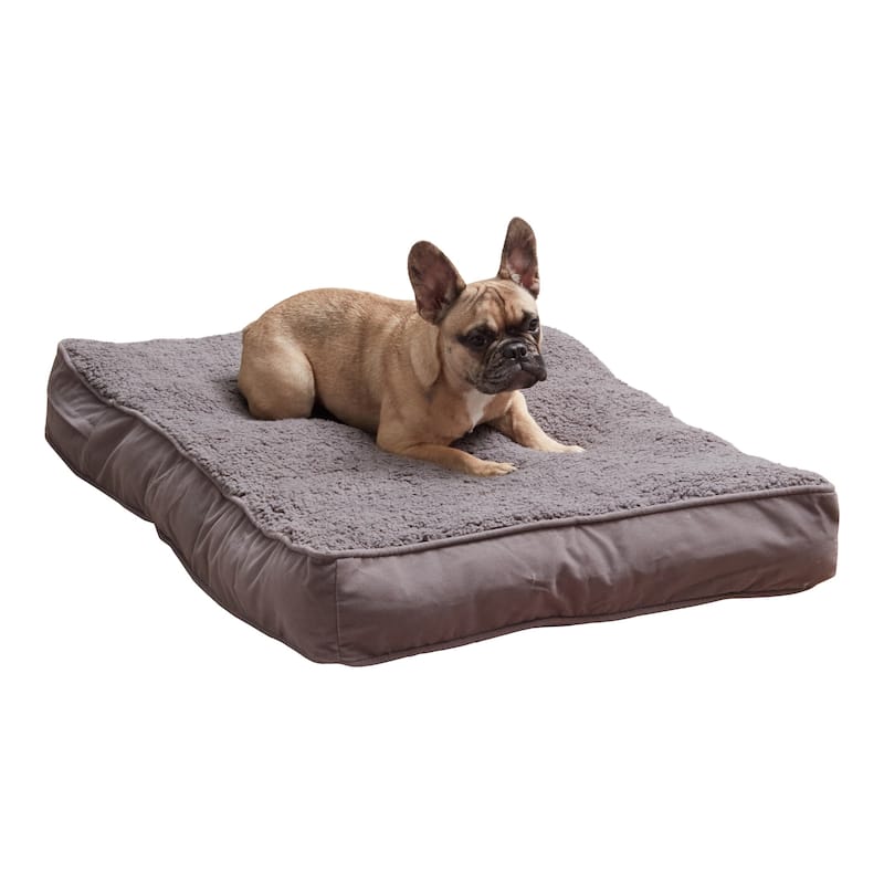 Daisy Deluxe Supportive Pillow Dog Bed - Small(36"x24") - Gray