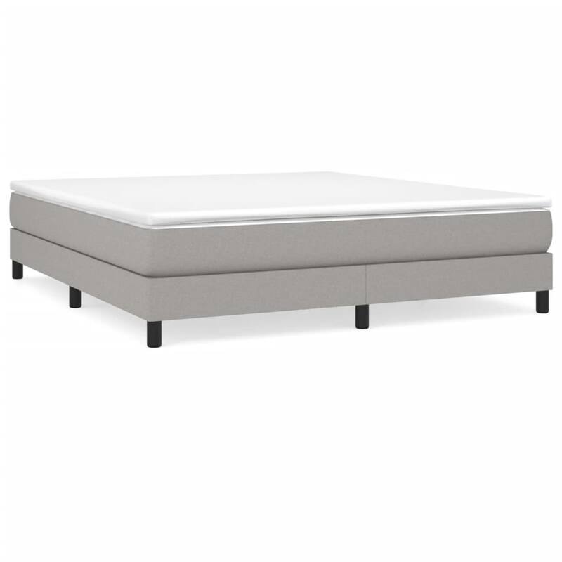vidaXL Bed Frame Box Spring Platform Bed Base Frame Mattress Foundation Fabric