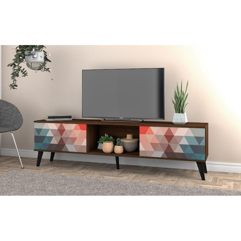Manhattan Comfort Takajarvi Mid Century Modern Media Cabinet