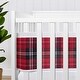 preview thumbnail 4 of 4, Sweet Jojo Designs + BreathableBaby Breathable Mesh Crib Liner Pad Red Plaid Boy -Tartan for Woodland Rustic Patch Collection