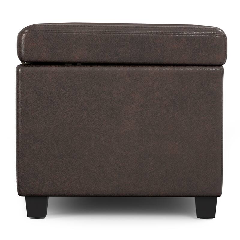WYNDENHALL Franklin 54 inch Wide Contemporary Rectangle Storage Ottoman