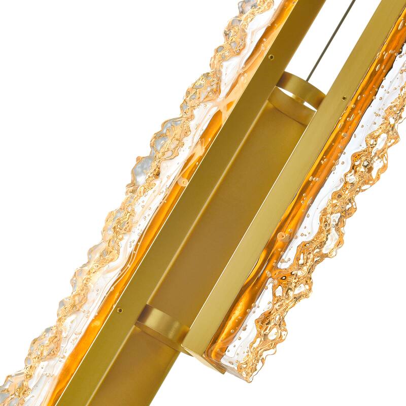 Stagger Integrated LED Brass Mini Pendant