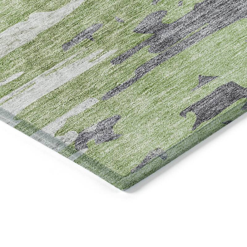 Machine Washable Indoor/ Outdoor Chantille Modern Ombre Rug