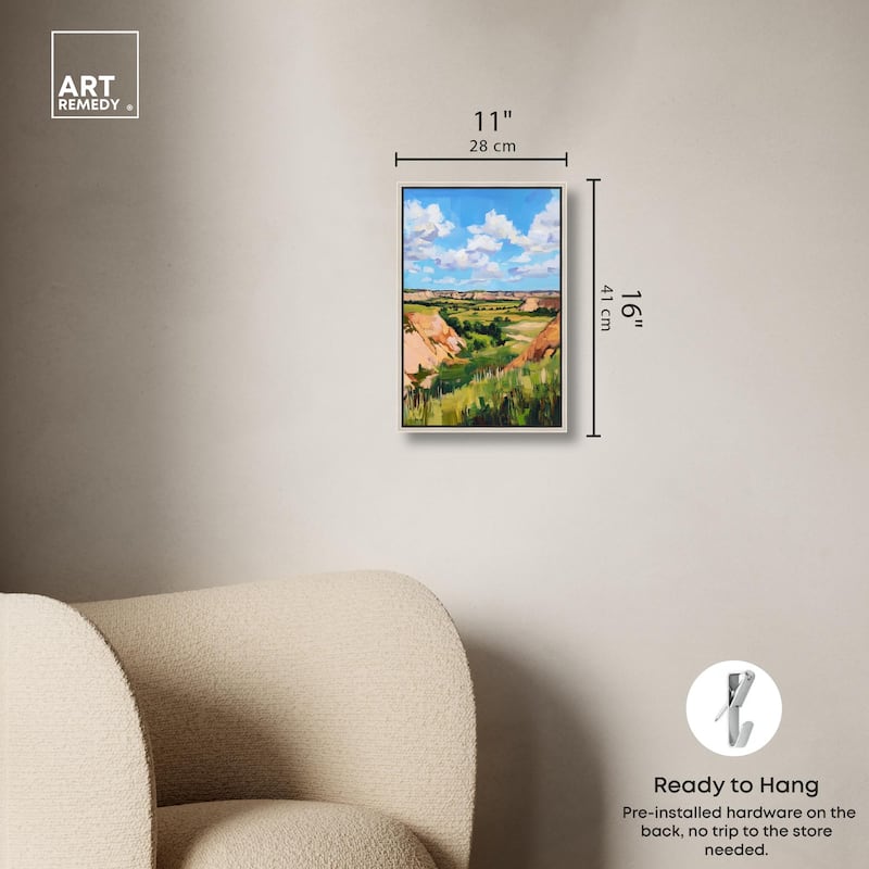 Rolling Hills and Sky I Canvas by Art Remedy