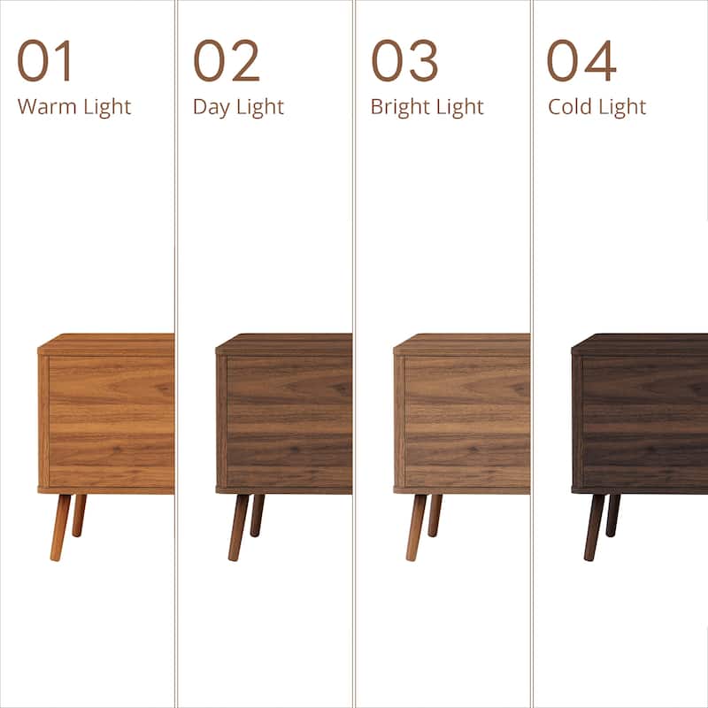 78" Modern TV Stand for TVs Up to 85", Entertainment Center with Soft-Close Doors, Open Shelf & Drawers, Solid Wood Legs